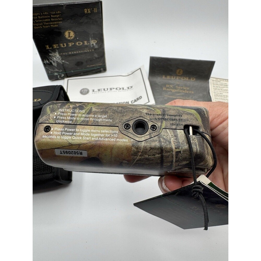 LEUPOLD RX-II TRUE BALLISTIC RANGE (TBR) LASER RANGEFINDER - Picture 7 of 16